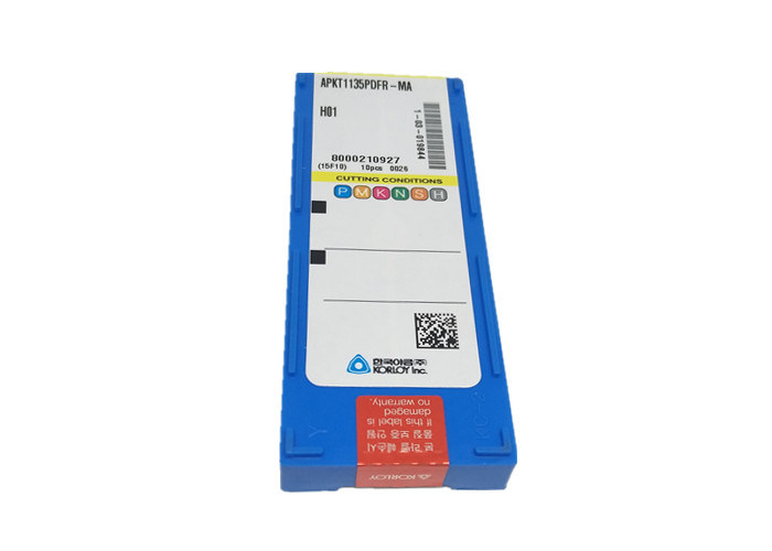 Inserzioni del carburo di KORLOY per colore d'argento di alluminio APKT1135PDFR-MA H01