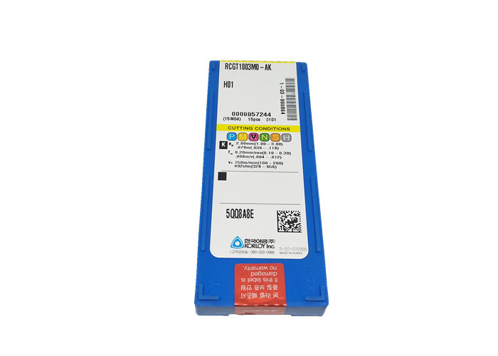 Inserzioni del carburo di alta precisione per colore d'argento di alluminio RCGT1003MO-AK H01