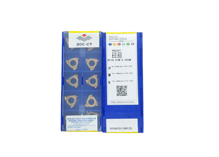 Carburo di tungsteno originale che infila le inserzioni RT16.01W-3.00GM YBG201 per acciaio lavorante