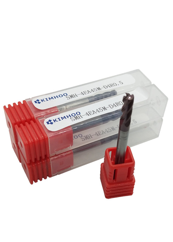 Colore solido del nero dei mulini di estremità del carburo di rendimento elevato SMH-4EA45M-D4R0.5